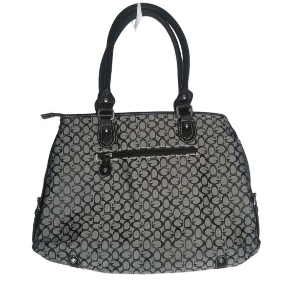 Guess Shoulder Bag with All Over Logo, Black Gray - Picture 2 of 13